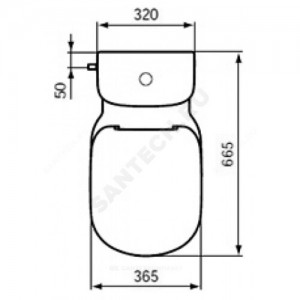 Сиденье для унитаза TEMPO дюропласт микролифт легкосъемное Ideal Standard T679401.