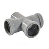 Крестовина PP-H 1-плоскостная серый Дн 110х110х110х87гр б/нап в/к VALFEX 27211110