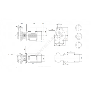 Насос консольно-моноблочный NB40-250/211 A-F2-A-BAQE PN16 3х380-420/660-725В/50Гц Grundfos 97964000