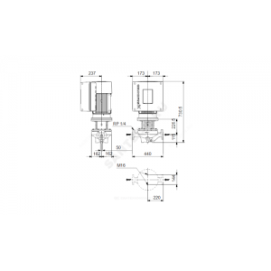 Насос ин-лайн с сухим ротором TPE 50-420/2-A-F-A-BAQE PN16 3х380-500В/50 Гц Grundfos 99113894