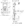 Инсталляция для подвесного унитаза Duofix с кнопкой смыва Delta 21 белая Geberit 458.134.11.1