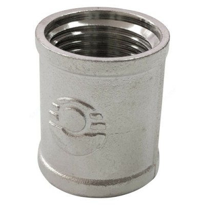 Муфта латунь никель Ду 25 (1") ВР VALFEX VF.170.N.100