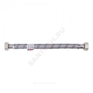 Подводка гибкая для воды нержавеющая оплетка ГИГАНТ 3/4" г-г L=1,2 м AQUALINE 4952