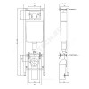 Инсталляция для подвесного унитаза без кнопки смыва Ideal Standard W370567
