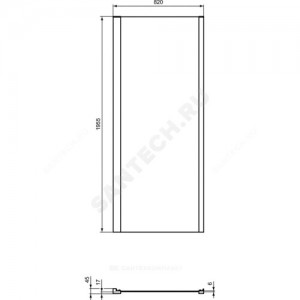 Стенка душевая CONNECT 2 L 850х1950 мм Ideal Standard K9301V3 .