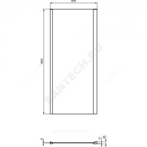 Стенка душевая CONNECT 2 L 900х1950 мм Ideal Standard K9374V3 .