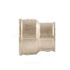 Муфта латунь никель переходная Ду 32х25 (1 1/4"х1") ВР/ВР VALFEX VF.240.N.114.100