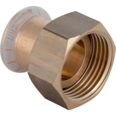 Муфта бронза Дн 28х1 1/4" пресс/нак/гайка Mapress Geberit 65085