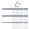Отвод НПВХ с раструбом коричневый Дн 160х45гр б/нап в/к Агригазполимер
