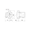 Насос циркуляционный с мокрым ротором UP 20-45 N PN10 1х230В/50 Гц Grundfos 95906472