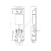 Инсталляция для подвесного унитаза без кнопки смыва Vidima W371267