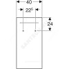 Зеркало 400х800 Renova Compact с подсветкой Geberit Y862340000