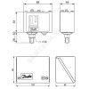 Реле давления KPI 35 IP55 -0.2-8 1/4" Danfoss 060-130366