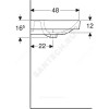 Умывальник мебельный Smyle Square 60 белый Geberit 500.229.01.1.