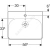 Умывальник мебельный Smyle Square 60 белый Geberit 500.229.01.1.