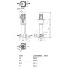 Насос многоступенчатый вертикальный HELIX FIRST V 210-5/25/E/S/400-50 PN25 3х400В/50 Гц Wilo 4201042