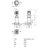 Насос многоступенчатый вертикальный HELIX FIRST V 210-5/25/E/S/400-50 PN25 3х400В/50 Гц Wilo 4201042