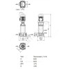 Насос многоступенчатый вертикальный HELIX FIRST V 210-5/25/E/S/400-50 PN25 3х400В/50 Гц Wilo 4201042