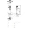Насос многоступенчатый вертикальный HELIX FIRST V 210-5/25/E/S/400-50 PN25 3х400В/50 Гц Wilo 4201042