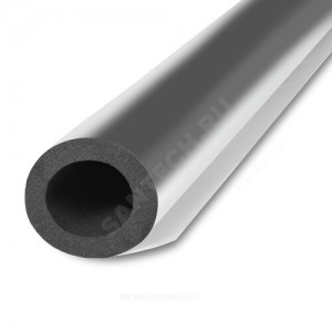 Трубка вспененный каучук SOLAR HT 108/19 L=1м Тмакс=150°C черный с покрытием AL CLAD K-flex 19108214324CL