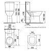 Бачок для унитаза Deep by Jika (Olymp) белый нижний подвод 2/реж в комплекте Jika 8.2761.3.000.242.1