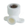 Угольник PP-R комбинированный белый ВР Дн 20х1/2" с креплением VALFEX 10120020
