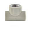 Тройник PP-R комбинированный серый ВР Дн 25х1/2" VALFEX 10127125Г