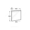 Зеркало Prisma Comfort 80 с подсветкой Roca 812264000