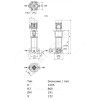 Насос многоступенчатый вертикальный HELIX V 411-1/25/E/KS/400-50 PN25 3х400В/50 Гц Wilo 4160531