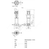 Насос многоступенчатый вертикальный HELIX V 411-1/25/E/KS/400-50 PN25 3х400В/50 Гц Wilo 4160531
