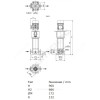 Насос многоступенчатый вертикальный HELIX V 411-1/25/E/KS/400-50 PN25 3х400В/50 Гц Wilo 4160531