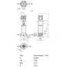 Насос многоступенчатый вертикальный HELIX V 411-1/25/E/KS/400-50 PN25 3х400В/50 Гц Wilo 4160531