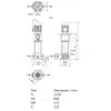 Насос многоступенчатый вертикальный HELIX V 411-1/25/E/KS/400-50 PN25 3х400В/50 Гц Wilo 4160531