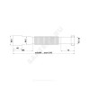 Гофра с гайкой 1 1/4"x40/50 L=541-1371мм АНИ Пласт K216