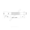 Гофра с гайкой 1 1/4"x40/50 L=541-1371мм АНИ Пласт K216