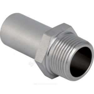 Переход сталь нерж Дн 15х1/2" труба/НР Mapress Geberit 31932