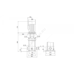 Насос многоступенчатый вертикальный CRN10-18 A-P-G-E-HQQE PN25 3х380-415/660-690В/50 Гц Grundfos 96501285