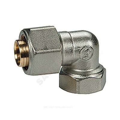 Угольник МП латунь обжим Дн 16х3/4"х90гр ВР R563AM Giacomini R563MX060