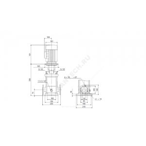 Насос многоступенчатый вертикальный CRN1-7 A-FGJ-G-E-HQQE PN16/25 3х220-240/380-415В/50 Гц Grundfos 96516403